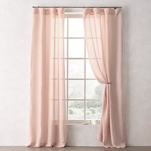 Sheer linen-cotton Drapes Restoration Hardware